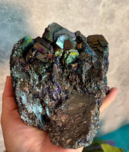 Load image into Gallery viewer, Gemmy Carborundum (Silicon Carbide) — Iridescent Crystallized Display Specimen