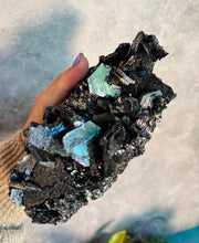 Load image into Gallery viewer, Gemmy Carborundum (Silicon Carbide) — Iridescent Crystallized Display Specimen