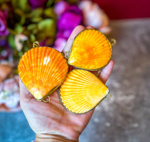 Load image into Gallery viewer, Gold-Edged Shell Compacts, mermaid beach ocean themed
