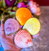 Load image into Gallery viewer, Gold-Edged Shell Compacts, mermaid beach ocean themed