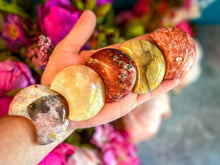 Load image into Gallery viewer, Mixed Moonstone Crescent Moons, Peach Moonstone and Yellow Moonstone