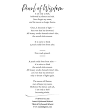 Load image into Gallery viewer, Pearl of Wisdom - Oyster Shell 10x10", 5x7" Art Print with Poem