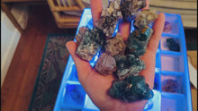 Load and play video in Gallery viewer, RARE Lady Annabella Fluorite Clusters, Green Purple Yellow and Clear Fluorite, CLOSED Mine!
