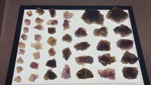 Load and play video in Gallery viewer, ANHUI Yellow Fluorite with Thousand Layer Purple Phantoms, RARE Minerals