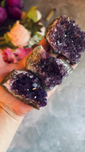 Load and play video in Gallery viewer, Beautiful Amethyst Druzy Crystal Clusters