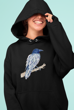 Load image into Gallery viewer, Crystal Raven Hoodie — A Messenger Between Worlds