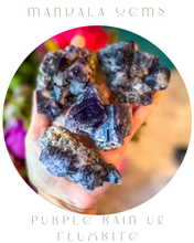 Load image into Gallery viewer, Rare Purple Rain Pocket Fluorite Clusters, Lady Annanella Mine, CLOSED Mine!, Daylight Fluorescent