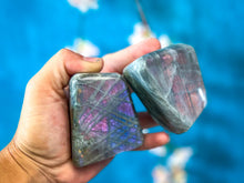 Load image into Gallery viewer, Purple Labradorite Crystal Freeform, Rainbow Labradorite, White Labradorite