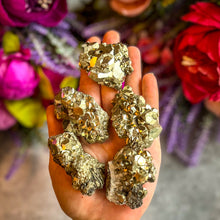 Load image into Gallery viewer, Pyrite Clusters from Peru, Raw Pyrite Specimens