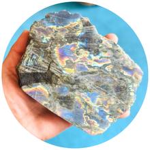 Load image into Gallery viewer, Rainbow Labradorite Crystal Slab