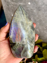 Load image into Gallery viewer, Rainbow Labradorite Crystal Flame Teardrop Freeform