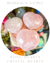 Load image into Gallery viewer, Ethically Sourced Rose Quartz Crystal Heart for Valentines Day Gifts