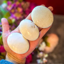 Load image into Gallery viewer, Scolecite Palmstones, Polished Scolecite