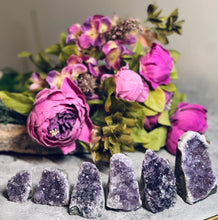 Load image into Gallery viewer, Small Raw Amethyst Standing Cathedral, Ethically Sourced Crystals