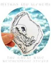 Load image into Gallery viewer, The Great Wave - Oyster Shell Art Print