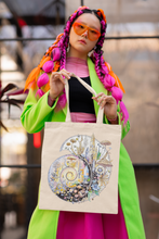 Load image into Gallery viewer, Ammonite Canvas Art Tote