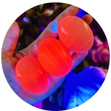 Load image into Gallery viewer, Pink Calcite Palm Stones, UV Reactive, Glows Pink, Fluorescent Minerals