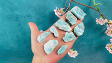 Load and play video in Gallery viewer, Polished Larimar Slices, Good Quality
