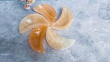 Load and play video in Gallery viewer, 4" PEACH Selenite MOON Bowl