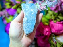 Load image into Gallery viewer, REAL Raw Blue Druzy Quartz Specimens