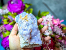 Load image into Gallery viewer, REAL Raw Blue Druzy Quartz Specimens