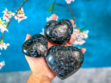 Load image into Gallery viewer, Ethically Sourced INDIGO GABBRO crystal heart