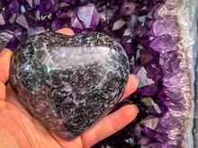 Load image into Gallery viewer, Ethically Sourced INDIGO GABBRO crystal heart
