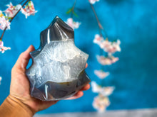 Load image into Gallery viewer, Orca Agate Crystal Flame 1000-1400 grams