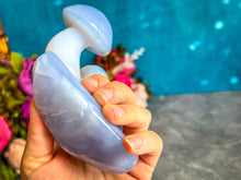 Load image into Gallery viewer, Beautiful 5" Blue Chalcedony MUSHROOM Sculpture