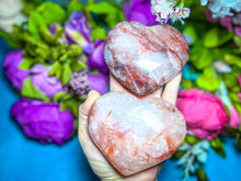 Load image into Gallery viewer, Fire Quartz Heart for Valentines Day, Ethically Sourced Crystals