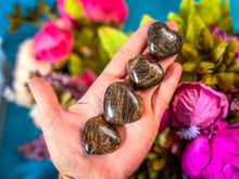 Load image into Gallery viewer, Black Moonstone Crystal Hearts