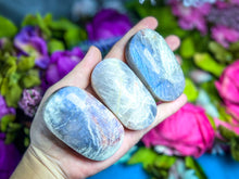 Load image into Gallery viewer, BLUE Moonstone Crystal Palmstones
