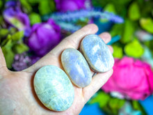 Load image into Gallery viewer, BLUE Moonstone Crystal Palmstones
