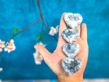 Load image into Gallery viewer, Ethically Sourced CELESTITE Hearts