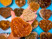 Load image into Gallery viewer, Raw Citrine Hearts, Ethically Sourced for Valentines Day Gift
