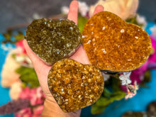 Load image into Gallery viewer, Raw Citrine Hearts, Ethically Sourced for Valentines Day Gift