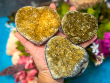 Load image into Gallery viewer, Raw Citrine Hearts, Ethically Sourced for Valentines Day Gift