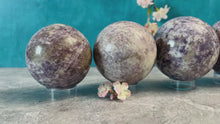 Load and play video in Gallery viewer, Lepidolite Balls, Lepidolite Sphere, Ethically Sourced Crystals
