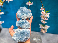 Load image into Gallery viewer, Ethically Sourced CELESTITE Clusters 25-450 Grams