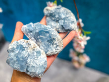 Load image into Gallery viewer, Ethically Sourced CELESTITE Clusters 25-450 Grams