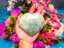 Load image into Gallery viewer, Garnierite Hearts, Green Moonstone, Ethically Sourced Crystals