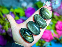 Load image into Gallery viewer, Gold Obsidian Palmstones
