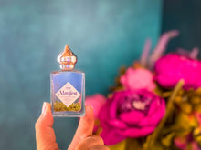 Load image into Gallery viewer, MANIFEST Perfume Oil for MANIFESTATION with Peridot + Sage essential oil