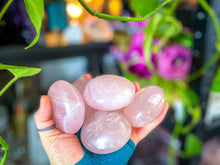 Load image into Gallery viewer, Rose Quartz Crystal Palm Stones
