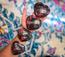 Load image into Gallery viewer, RHODONITE heart