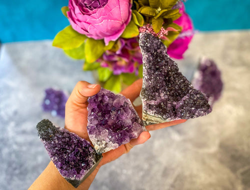 STANDING Raw Amethyst Cathedral