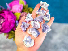 Load image into Gallery viewer, Small Chalcedony & Fluorite Geode