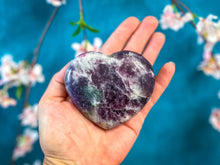 Load image into Gallery viewer, BEAUTIFUL Lepidolite crystal hearts