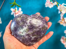 Load image into Gallery viewer, BEAUTIFUL Lepidolite crystal hearts