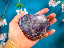 Load image into Gallery viewer, BEAUTIFUL Lepidolite crystal hearts